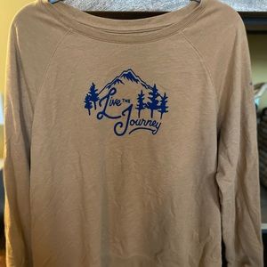 Mustard “Live the Journey” Columbia Pullover